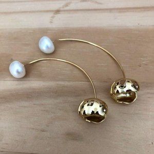 Brand new handmade floral pearl earrings